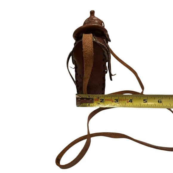 Mexican Leather Horse Saddle Shoulder Bag Handmade, Hand Tooled Western Vintage - Picture 14 of 15